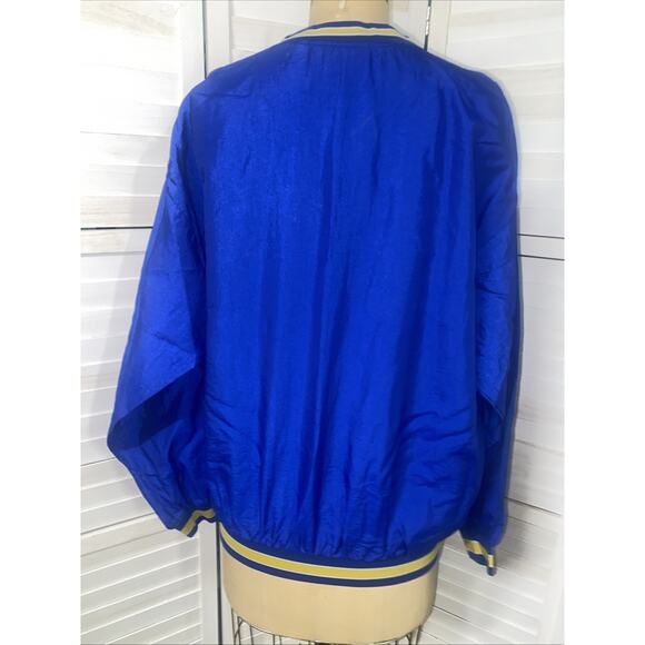 Vintage Neff 80s Lightweight Blue Nylon Pullover Windbreaker Vikings X-Large - Picture 5 of 9